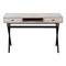 Homeroots 47" Taupe and Black Computer Desk With Two Drawers 333546 - alternate 1