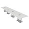 Skutchi Designs Rectangle Conference Table With Power Unit, 48 in W, 264 in L, White HAR-REC-48X264-DOU-WA7976-ESIL - alternate 1