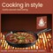Bakkenmaster Bakken Cast Iron Skillet Set 10 in & 12 in, Pre-Seasoned, Even Heat, Stove & Oven Safef BAKCAST1021X - alternate 6