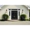Z-Lite Tiberius 2 Light Outdoor Wall Light, Black/Clear Seedy, 8.75 In W x 18 In H 5017M-BK - alternate 6