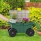 Pure Garden Rolling Garden Cart with Seat and Tool Tray for Weeding or Planting Green 75-MJ2011 - alternate 8