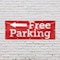 Signmission Free parking Left, 48 Inch x 120 Inch, Vinyl Banner B-120-30644 - alternate 5