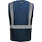 Ironwear Hi-Vis FR Safety Vest M U Back, , Zipper 5 Pockets 1284FR-BZ-RD-MD - alternate 2