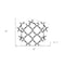 Homeroots 8" X 8" Black and White Quatrefoil Peel and Stick Tiles 399924 - alternate 4