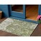 Homeroots 3' X 5' Olive Green And Ivory Abstract Washable Indoor Outdoor Area Rug 612761 - alternate 1