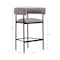 Manhattan Comfort Onda Metal Vegan Leather Counter Stool in Taupe CS1637-2 - alternate 7
