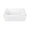 Kingston Brass 54" Acrylic Rectangular 3-Wall Alcove Tub Combo w/ Armrests in Glossy White/Polished Brass CVTAP543023L2 - alternate 1