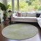 Homeroots 8' Sage And Artichoke Green Round Abstract Washable Indoor Outdoor Area Rug 587226 - alternate 7