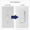 Leviton Decora Incandescent/Halogen/LED/CFL White/Light Almond Rocker/Slide Universal Dimmer Switch RA2-DSL06-2AW - alternate 7