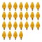 Bulbrite 25w Dimmable Amber F10 Fiesta Incandescent Lght Bulb Candelabra (E12) Bse, 2700K Warm Wht Lght, 25PK 861971 - alternate 1