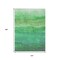 Homeroots 10' X 14' Green And Teal Blue Striped Washable Indoor Outdoor Area Rug 610888 - alternate 8