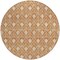 Homeroots 8' Copper And Beige Round Geometric Washable Indoor Outdoor Area Rug 596017 - alternate 6