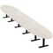 Skutchi Designs 22ft Conference Table With Power Unit | 20 Person Modular Oval Meeting Table | Harmony Series HAR-OVL-48X264-T.BK-K458-NA - alternate 1