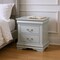 Homeroots 24" Platinum Two Drawers Nightstand 347103 - alternate 5