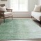 Homeroots 10' X 14' Artichoke Green And Fern Green Abstract Washable Indoor Outdoor Area Rug 588225 - alternate 9