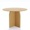 Homeroots 42" Beige Solid Wood Pedestal Base Round Top Dining Table 712165 - alternate 1