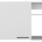Homeroots 39in White Wood Wall Mounted Accent Cabinet With Single Door 524969 - alternate 3