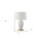 Homeroots 26" Gold and White Ceramic Urn Table Lamp With Cream Empire Shade 545799 - alternate 7