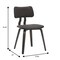 Leisuremod Modern Wooden Dining Chair, Dark Walnut Color Frame in Brown, Clivo Collection CDDW-18BR - alternate 10
