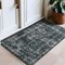 World Rug Gallery Transitional Bohemian Distressed Washable Non Slip Area Rug 2 ft x 3 ft Black WR70BLACK2X3 - alternate 1