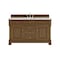James Martin Vanities Brookfield 60 in. Single Vanity, Honey Oak w/3 CM Carrara White Marble Top 547-V60S-HNO-3CAR - alternate 1