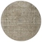 Homeroots 8' Pewter And Beige Round Abstract Washable Indoor Outdoor Area Rug 616018 - alternate 8
