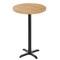 Flash Furniture Bennett 30 in Round Solid Wood Indoor Tabletop in Natural with 22 in x 22 in Bar Height GSF-RD30-NAT-T2222B-GG - alternate 1
