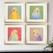 Homeroots Set Of Four Colorful Bird A S/4 Gold Framed Print Wall Art, 4PK 521461 - alternate 4