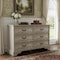 Homeroots 47in Light Gray Solid Wood Console Accent Cabinet With Six Drawers 712214 - alternate 5