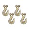 Mytee Products 4 Pack 1/4in G70 Clevis Grab Hooks 2860 lbs WLL Forged Steel for Lifting, Rigging, 4PK GH14x4 - alternate 1