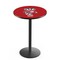 Holland Bar Stool Co 36" Blk Wrinkle Wisconsin "Badger" Pub Table, 36" dia. Top L214B3636WI-Bdg - alternate 1