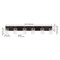 Jonathan Y Irving 40" 6-Light Seeded Glass/Iron Modern Contemporary LED Vanity Light, Oil Rubbed Bronze JYL7621E - alternate 9