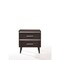 Homeroots 15" X 22" X 23" Cherry (High Gloss) Wood Veneer (Paper) Nightstand 347547 - alternate 1