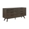Homeroots 63" Dark Brown Solid Wood Six Drawer Double Dresser 518621 - alternate 6