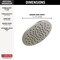 Delta Universal Showering Components Single-Setting Metal Raincan Shower Head 52158-SS-PR - alternate 6