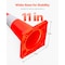 Vevor Traffic Safety Cones 12 PCS PVC 18" W/ 1 Reflective Collars 11" X 11" Red, 12PK CC-A45-12PCS - alternate 8