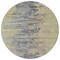 Homeroots 8' Pewter Silver And Gray Round Abstract Washable Indoor Outdoor Area Rug 582406 - alternate 7