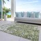 Homeroots 5' X 8' Olive Green And Ivory Abstract Washable Indoor Outdoor Area Rug 612762 - alternate 7