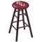 Holland Bar Stool Co Oak Bar Stool, Dark Cherry Finish, Florida State (Script) Seat RC30OSDC - alternate 1