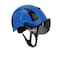 Malta Dynamics Safety Helmet w/Tinted Visor, Acrylonitrile Butadiene Styrene (ABS), Ratchet, Blue HTBL2002 - alternate 1