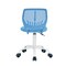 Homeroots Blue and White Adjustable Height Swivel Rolling Office Chair 719264 - alternate 9