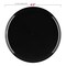 Smarty Had A Party 85 Black Flat Round Disposable Plastic AppetizerSalad Plates 120 Plates, 120PK 838-B-CASE - alternate 6