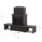 Sunjoy Wood Burning Fireplace, Matte Black, Steel, with Chimney, Log Holders, and Cover A304004830 - alternate 7