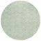 Homeroots 8' Mint Green Artichoke Green And Ivory Round Geometric Washable Indoor Outdoor Area Rug 583374 - alternate 8