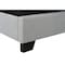 Homeroots Light Gray and Gray Wood Tufted Upholstered Queen Bed Frame with Nailhead Trim 333317 - alternate 10