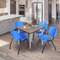Regency Square Kahlo Breakroom Table W/ 4 M Stack Chairs, 48 in W, 48 in L, Noble Oak TPL4848NOCM47BE - alternate 6