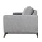 Homeroots 80" X 39" X 35" Silver Polyester Sofa 373981 - alternate 3