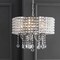 Jonathan Y Reese 17 in. Metal/Crystal LED Adjustable Drop Chandelier, Chrome JYL7468A - alternate 13