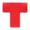 Brady ToughStripe Max Floor Marking Divider T-Shape 2 in W x 5 in H Red, 20PK 177110 - alternate 1