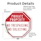 Signmission Private Property No Trespassing No, 18 inch X 18 inch, Vinyl Decal, 2PK OC-D-2PACK-18-159 - alternate 3